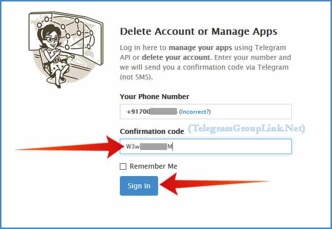 Telegram-Web-Sign-in