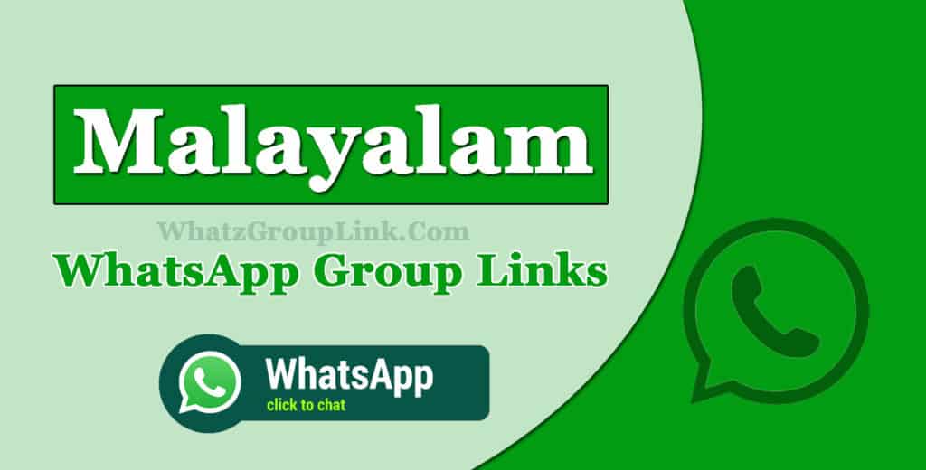 Malayalam WhatsApp Group Links. 