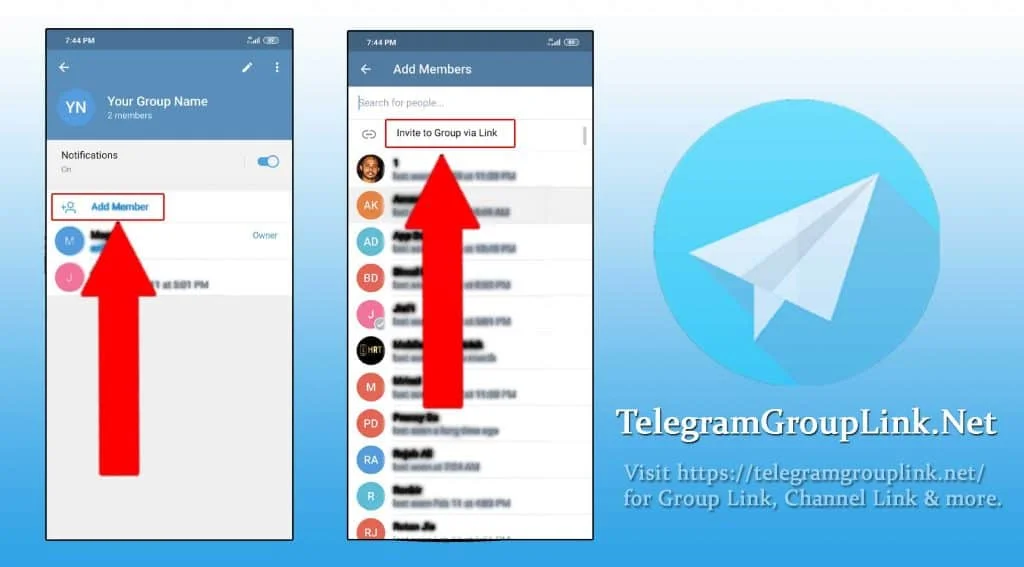 Invite to Group via Link