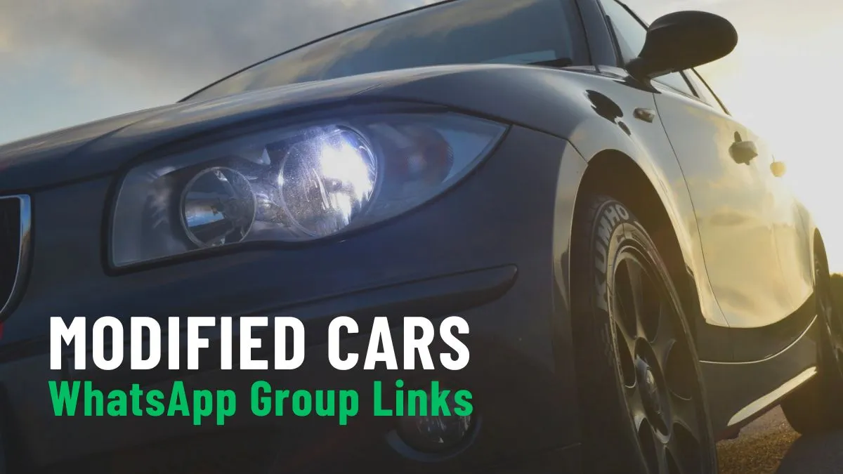 Modified Cars WhatsApp Group Links